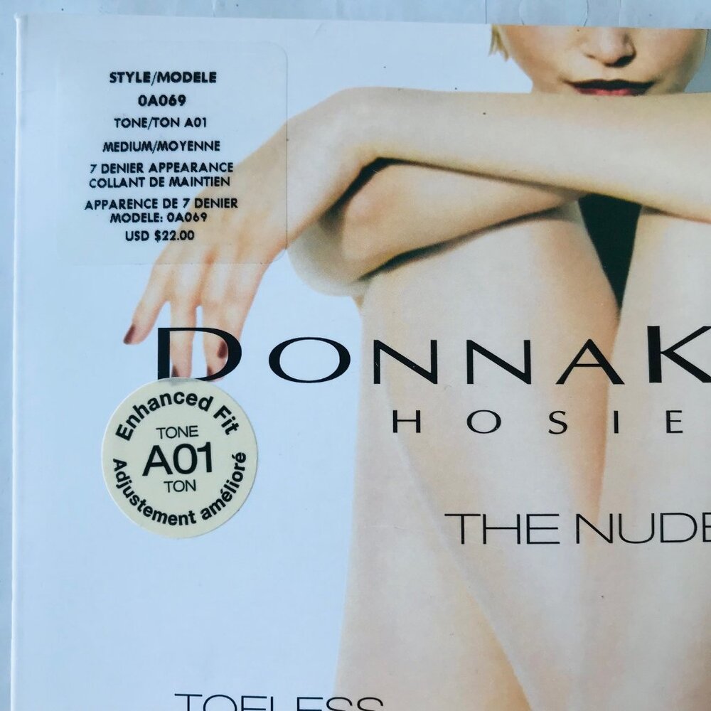 Donna Karan Hosiery,  A01, 0A069, Toeless Control Top Size : M - Picture 2 of 5